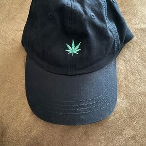 Black Embroidered Cap